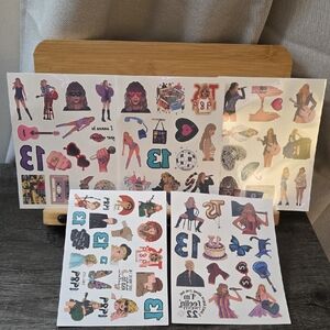70-pc Taylor Swift Temp Tattoos